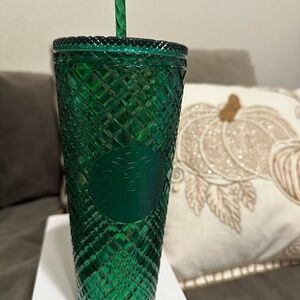 Starbucks Emerald Textured Tumbler with Straw